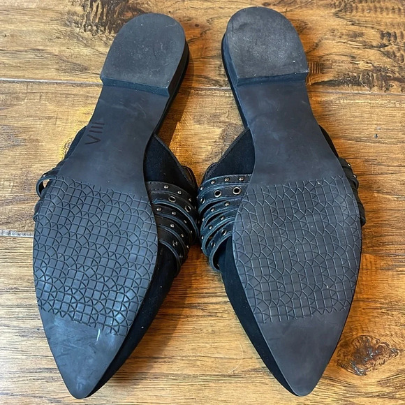 Treasure&Bond x Something Navy Black Mules Size 9.5 - Picture 3 of 3